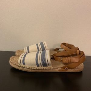 Tory Burch Striped Espadrilles Size 7.5